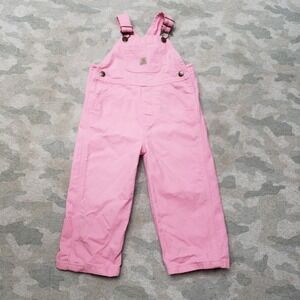 Carhartt Overalls Youth 2T Pink Pockets Workwear